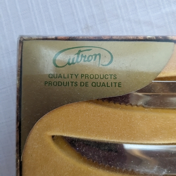 VTG Cutron 6 piece steak knife set faux antler  handles made in Canada NIB - Picture 3 of 6